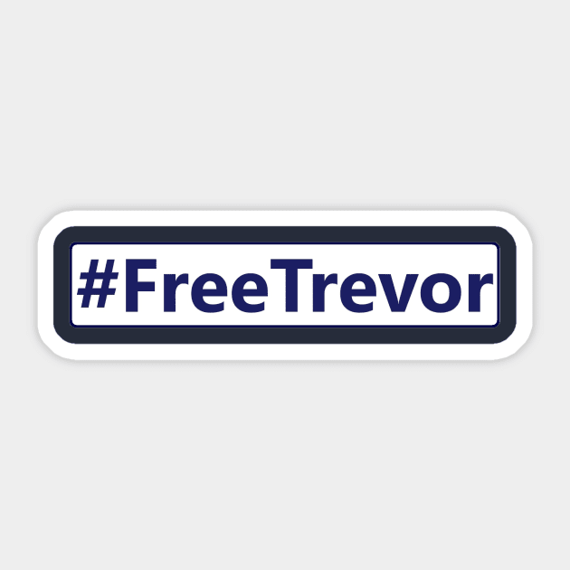 #FreeTrevor Design Sticker by Bleeding Yankee Blue